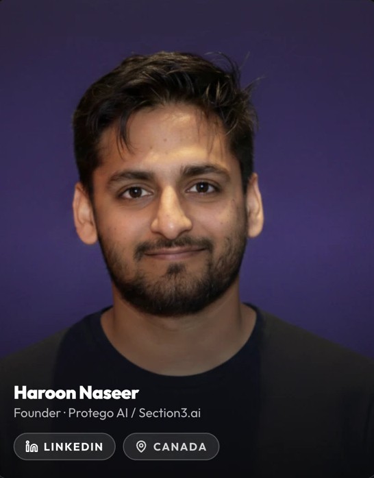 Haroon Naseer, founder of Protego AI